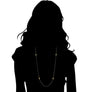 Diamanté 18K Gold & Silver 42" Necklace