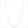 Diamanté 18K Gold & Silver 42" Necklace