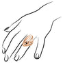 Sahara Ring in Sterling Silver plated with 18k Rose Gold