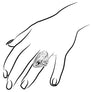 Sahara Large Ring in Sterling Silver