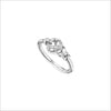 Linked By Love Sterling Silver Diamond Ring