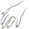 Icona Citrine Heart Ring in Sterling Silver