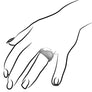 Ricamo Sterling Silver Ring with Diamonds