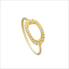 Allegra 18K Yellow Gold Ring with Diamonds