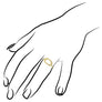 ALLEGRA 18K YELLOW GOLD AND DIAMOND STACKABLE RING