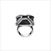 black onyx diamond ring