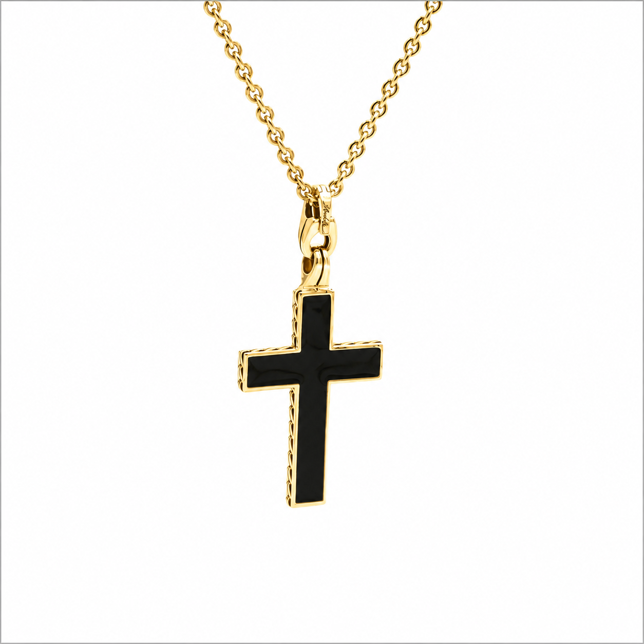 Men's FALCO 18K Yellow Gold Cross