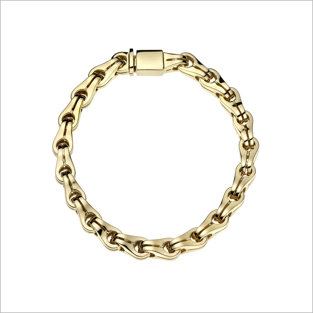 FALCO Men's 18K Yellow Gold 8mm Bracelet
