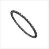 Icona stackable bangle in sterling silver plated with black rhodium