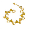 Icona Golden Quartz Bracelet in Sterling Silver Plated with Gold