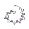 Icona Purple Quartz Bracelet in Sterling Silver