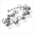 Icona Amethyst Bracelet in Sterling Silver