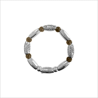 Sahara Smoky Quartz Bracelet in Sterling Silver