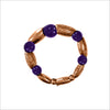 Sahara Amethyst Bracelet in Sterling Silver plated with 18k Rose Gold