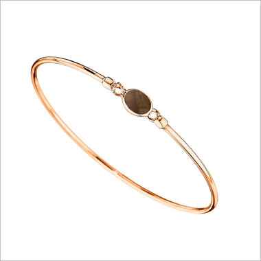 Lolita Rose & Smoky Quartz Bangle in Sterling Silver