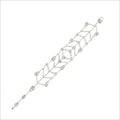 Fiamma 18K White Gold & White Topaz Bracelet