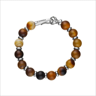 Icona Dyed Agate Bead Bracelet