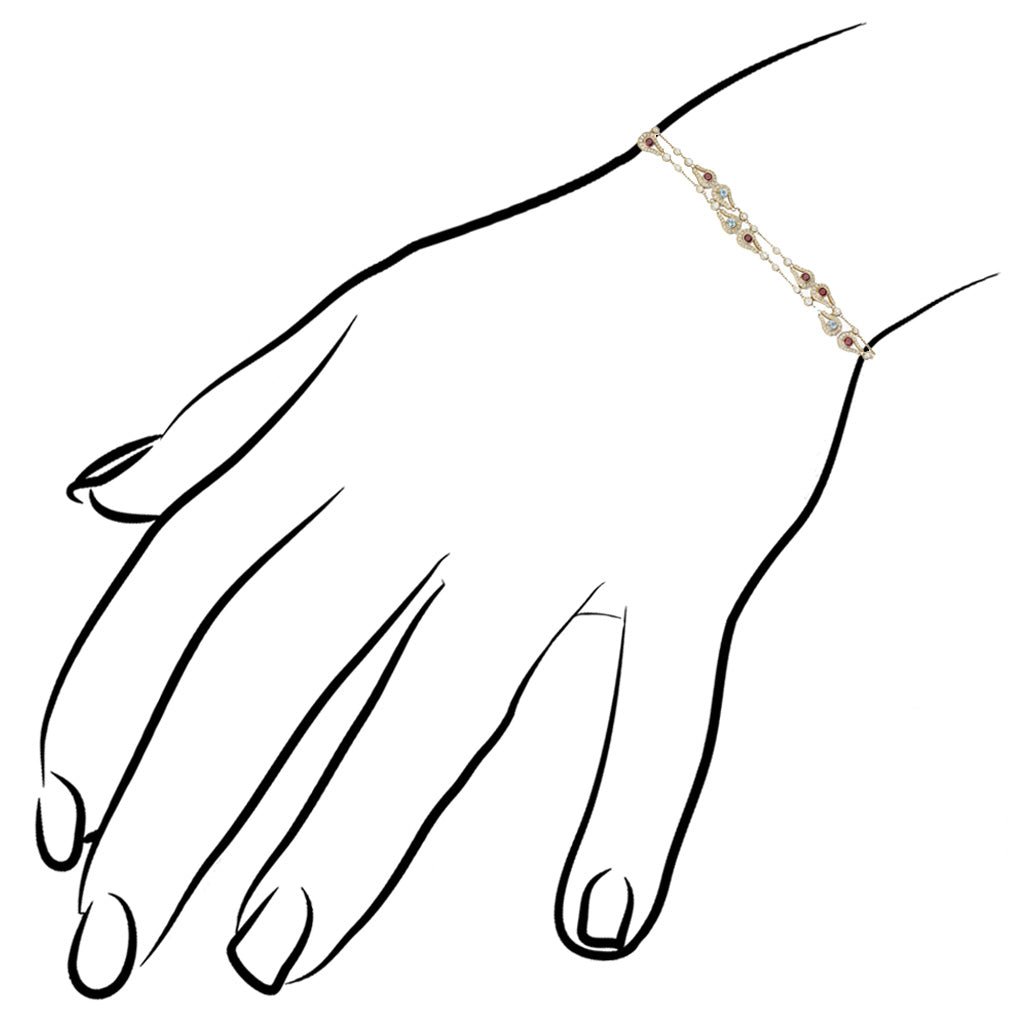 Fiamma 18K Gold & Multi-Stone Bracelet with Diamonds