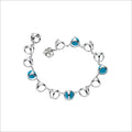 Triadra 18K White Gold Bracelet with Turquoise and Diamonds