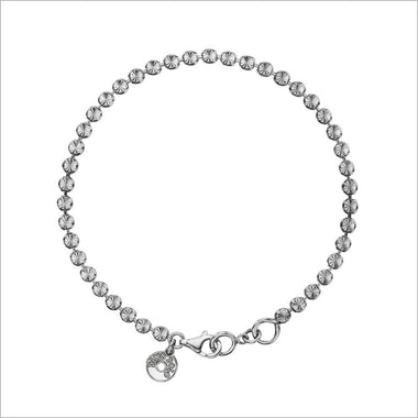 Diamanté Sterling Silver Bracelet