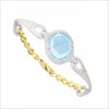 Giulietta 18K Yellow & White Gold Swiss Blue Topaz & Diamond Bracelet