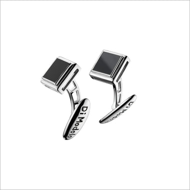 Men's Falco 18K White Gold & Black Onyx Cufflinks