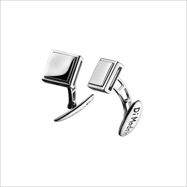 Men's Falco 18K White Gold Square Cufflinks