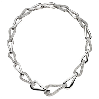 Fiamma 18K White Gold & Diamond Necklace