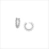 Icona Sterling Silver Small Hoop Earrings