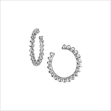Icona Sterling Silver Medium Hoop Earrings