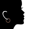 Icona Large Hoop Earrings in Sterling Silver plated with 18k Rose Gold