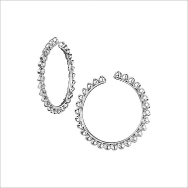 Icona Sterling Silver Large Hoop Earrings