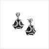 Spirit Black Onyx & Diamond Earrings in Sterling Silver