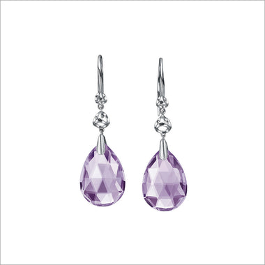 Icona Sterling Silver & Amethyst Drop Earrings