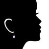 Icona Amethyst Drop Earrings in Sterling Silver