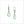 Icona Green Amethyst Drop Earrings in Sterling Silver