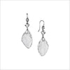 Icona Rock Crystal Drop Earrings in Sterling Silver