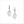 Icona Rock Crystal Drop Earrings in Sterling Silver