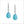 Icona Turquoise Drop Earrings in Sterling Silver