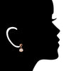 Icona Rock Crystal Earrings in Sterling Silver Plated with Rose Gold