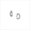 Icona Small Huggie Earrings in Sterling Silver