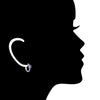 Icona Eternity Amethyst Earrings in Sterling Silver