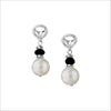 Icona Pearl Drop Earrings in Sterling Silver