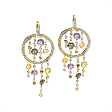 Tempia 18K Yellow Gold & Multi-Stone Earrings with Diamonds