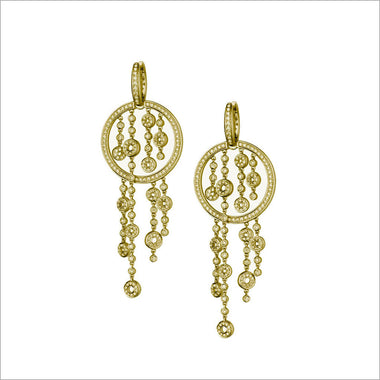 Tempia 18K Yellow Gold & Diamond Earrings