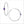 Lolita Amethyst Hoop Earrings in Sterling Silver