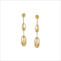 Triadra 18K Yellow Gold & Diamond Earrings