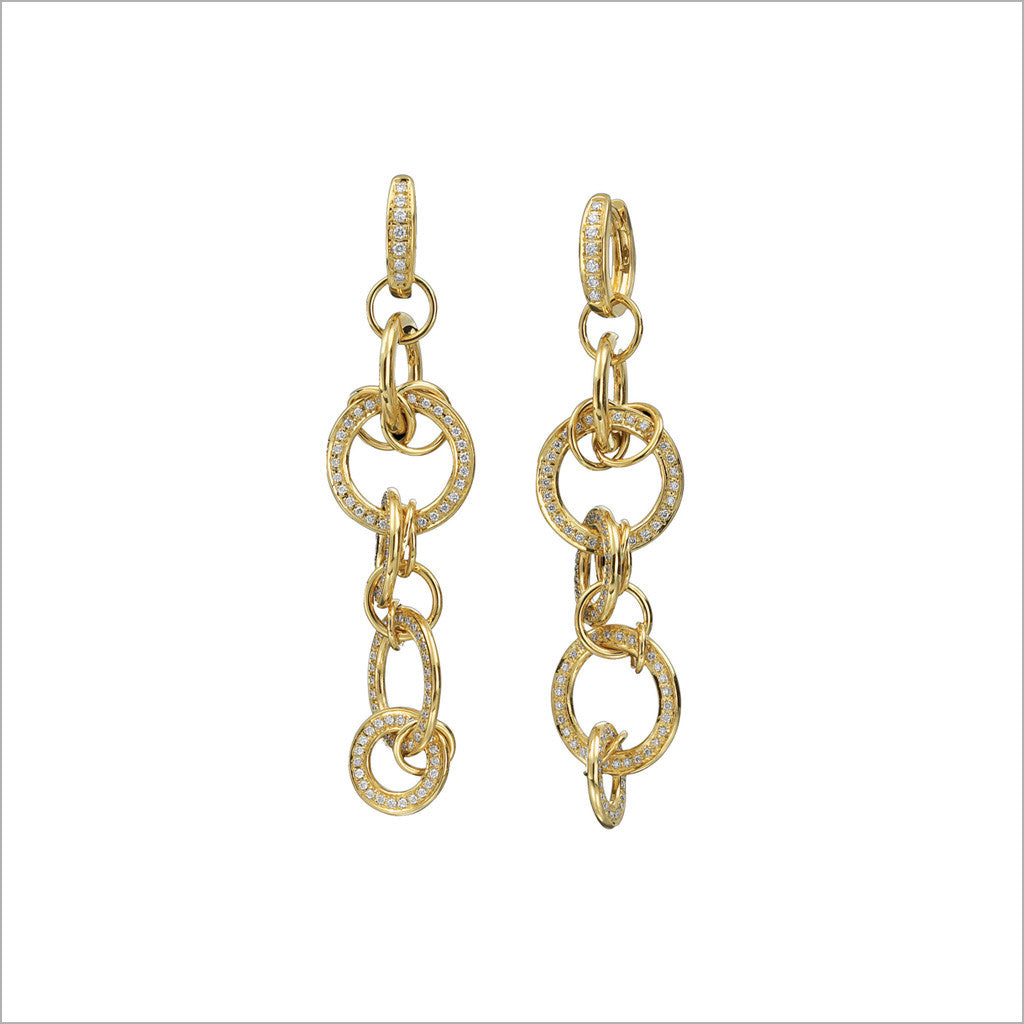 Tempia 18K Yellow Gold & Diamond Earrings