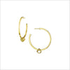 Icona Hoop Earrings in Sterling Silver plated with 18k Yellow Gold