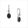 Lolita Black Diamond Earrings in Sterling Silver